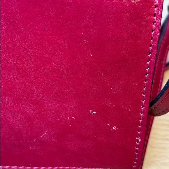 Patricia Nash Elegant Dark Pink Laurentina Embossed Leather Crossbody Bag - Picture 11 of 11